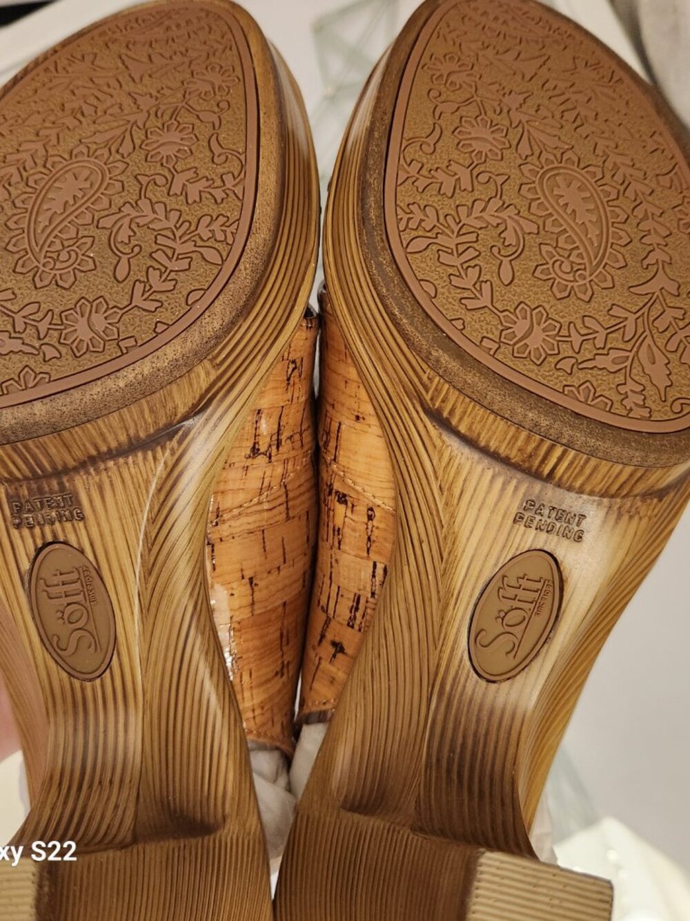 Sofft "Portia" Natural Cork Heeled Sandals. NIB. Size 8 - Picture 7 of 10